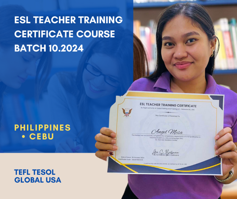 TEACHING ESL TEACHER TRAINING GRADS 10.2024